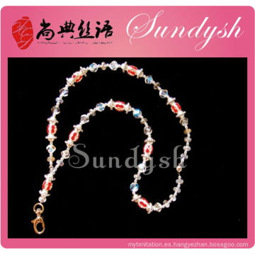 Cordón de color rojo Lanyard Pink Lanyard de Guangzhou